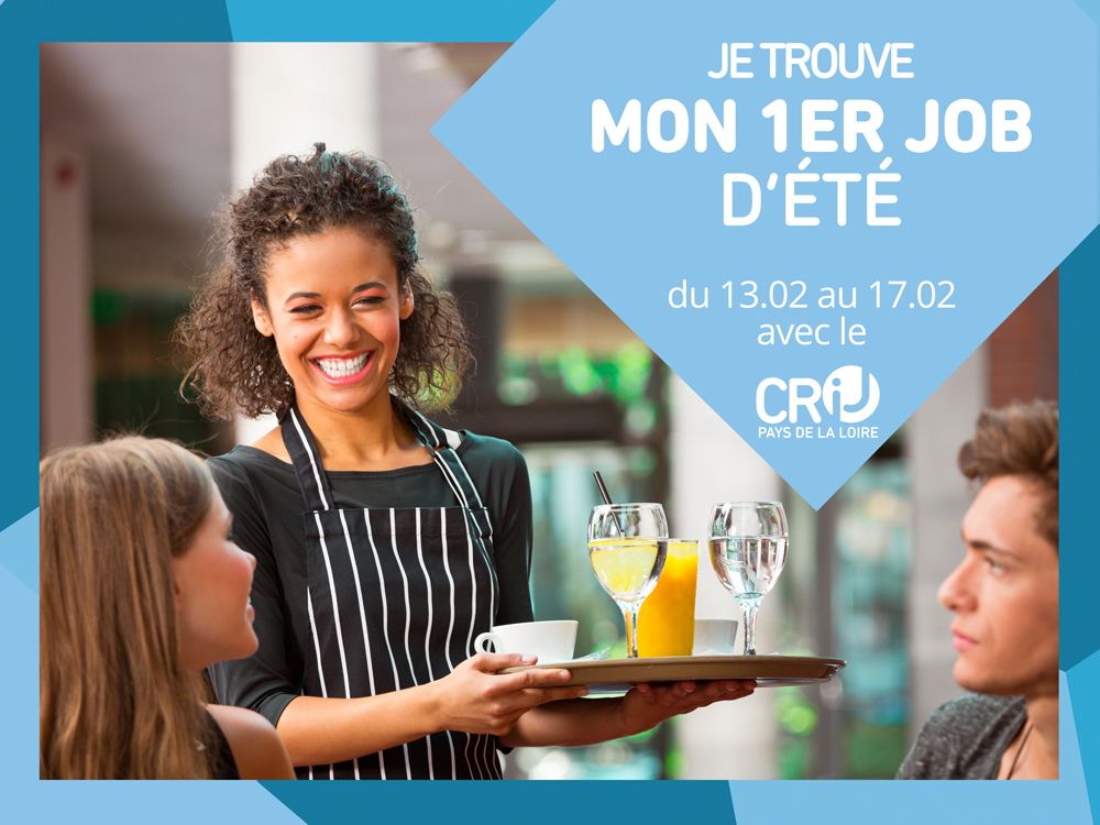 Du 13 au 17 février, je trouve #Mon1erJob d’été avec le CRIJ de Nantes