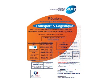 Métiers du Transport et de la Logistique : réunions d’informations collectives du 1er semestre 2020 en Loire-Atlantique
