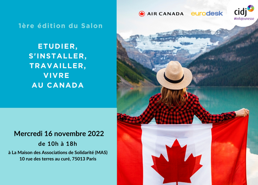 Salon étudier, s'installer, travailler, vivre au Canada – 1er salon du CIDJ à Paris