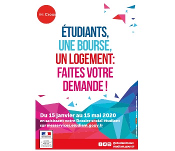 Dossier social étudiant (DSE) : effectuez votre demande de bourse et/ou de logement universitaire jusqu'au 15 mai 2020
