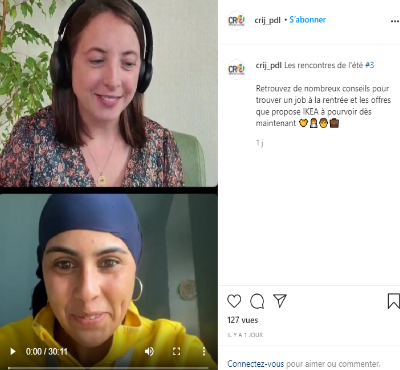 Insta Live CRIJ #3 Les jobs proposés par Ikéa à la rentrée
