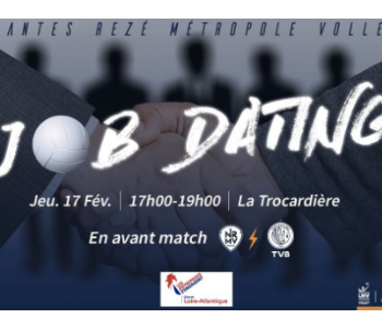Un jobdating en avant match de volley !
