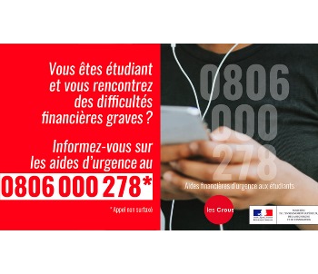 Le 0 806 000 278 : nouveau numéro d'urgence pour les étudiants en difficulté financière