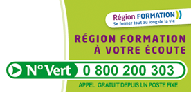 Apprentissage et formation professionnelle, le N° Vert de la Région